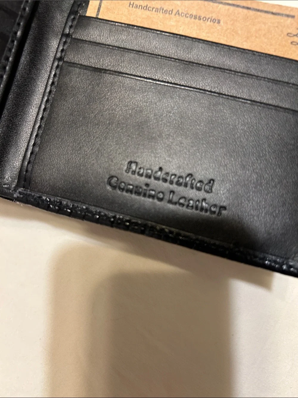 Black Leather Men’s Card & Key Holder Wallet